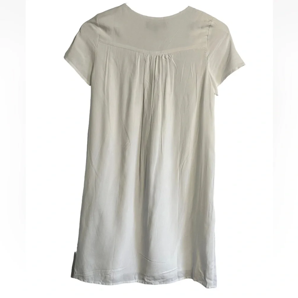 Lulus Small Embroidered Lace Up Shift Dress Vacation Beach Down In Kokomo - Picture 5 of 13